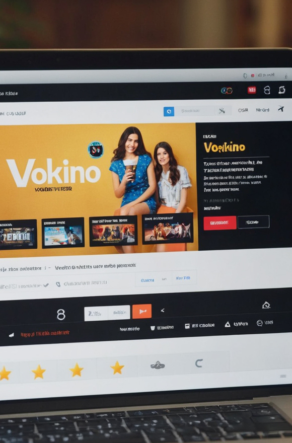 Веб сайт Vokino скрин